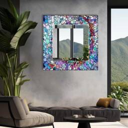 Mirror Wall Decor, For Bathroom, Entryway Hallway Mirror, Luxury Home Living Room Decorative On Tempered Glass - thumbnail 4