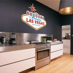 Las Vegas Sign Wall Sticker Decor Nevada America Usa Badge Decal Art Graphic 5 Sizes - thumbnail 2