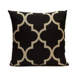Black & Khaki Beige Decorative Throw Pillow Cover, Farmhouse Cushion Covers, Boho Pillowcase, Accent Pillow, Home Decor, Geometric - thumbnail 1