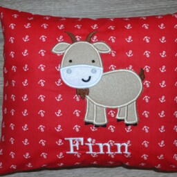 Capricorn Pillow, Goat Name Pillow Goat, Baptism Capricorn, Birth - thumbnail 2