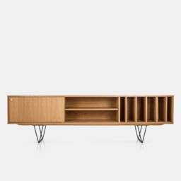 Mid-Century Sideboard, Dresser, Commode, Credenza Made Of Oak Vaneer - Livlo D-S18