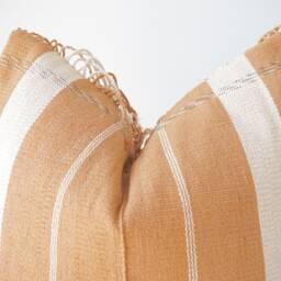Brown Neutral Tribal Hemp Hand Woven Natural Dye Color Lumbar Pillow Cover - thumbnail 2
