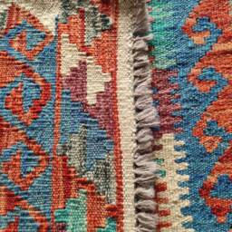 Kilim Rug Classic, Handmade Artisan Afghan Turkish Aztec Geometric Wool 119 X 82 cm - thumbnail 3