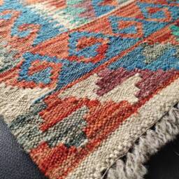 Kilim Rug Classic, Handmade Artisan Afghan Turkish Aztec Geometric Wool 119 X 82 cm - thumbnail 2