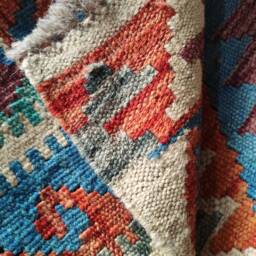 Kilim Rug Classic, Handmade Artisan Afghan Turkish Aztec Geometric Wool 119 X 82 cm - thumbnail 4
