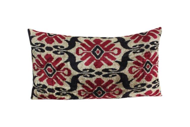Velvet Ikat Pillow - image 1