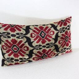 Velvet Ikat Pillow - thumbnail 2