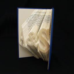 A & S 2 Letters With Symbol Anniversary Gift Wife Husband Girlfriend Boyfriend Personalized Folded Book Art Sculpture - thumbnail 2