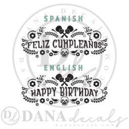 Feliz Cumplea??os Vinyl Wall Decal - Mexican Fiesta Birthday Party Decor - thumbnail 3