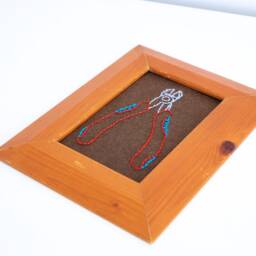 Funny Embroidery Art in Re-Used Frame, Pliers, Recycled Weird Work, Funny Gift, Wall Art, Hardware, Shed - thumbnail 2