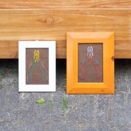 Funny Embroidery Art in Re-Used Frame, Pliers, Recycled Weird Work, Funny Gift, Wall Art, Hardware, Shed - thumbnail 4