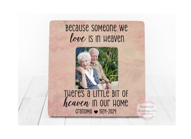 Personalized Memorial Picture Frame Sympathy Gift, Memorial Frame, Sympathy in Memory Of, Remembrance Frame - image 1