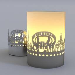 Salisbury Skyline Shadow Play Candle - City Silhouette Projection - thumbnail 3
