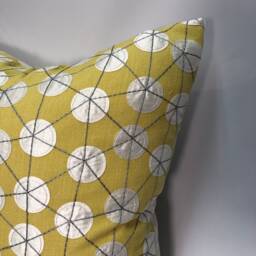 Kravet Goaround Sunshine - Gold & Cream Dot Pillow Cover - thumbnail 3