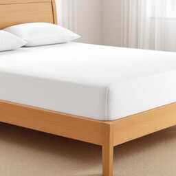 300Tc Cotton Fitted Sheet Set, White Bedding - thumbnail 3