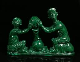 Malachite Sculpture - thumbnail 1