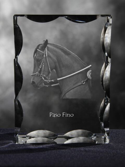 Paso Fino , Cubic Crystal With Horse, Souvenir, Decoration, Limited Edition, Collection - image 1