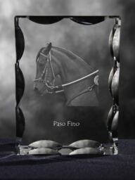 Paso Fino , Cubic Crystal With Horse, Souvenir, Decoration, Limited Edition, Collection - thumbnail 1