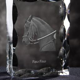 Paso Fino , Cubic Crystal With Horse, Souvenir, Decoration, Limited Edition, Collection - thumbnail 3