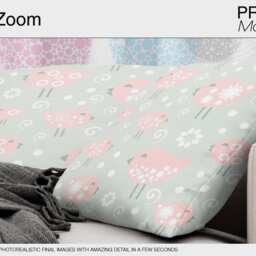 Curtains - Mockup Photoshop Linen Drapes & Pillows Curtain Panel Custom - thumbnail 3