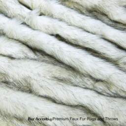 Faux Fur Throw Blanket, Black Tip Huskie, Minky Cuddle Lining - thumbnail 3