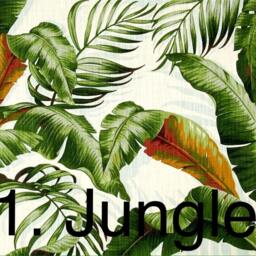 Tropical Palm Leaf Cushion Cover Blue & Natural Tommy Bahama Fabric - thumbnail 3