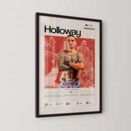Max Holloway Poster, Ufc Inspired Mma Wall Art, Fighter Legacy Print, Blessed Combat Sports Gym Decor Gift - thumbnail 3