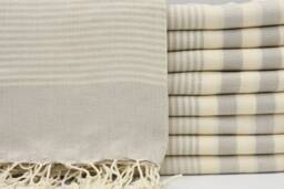 "Turkey Towel, Beige Towel, Striped Towel, Bohemian Towel, Turkey Towel, 40""x70"