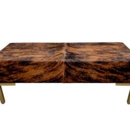 Premium Cowhide Ottoman - Custom Made Bench Living Room Decor Free Shipping Unique Home Furniture - Lfb48 - thumbnail 4