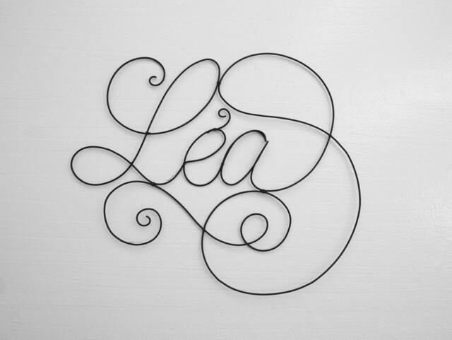 Customizable Wire First Name, Baby Wall L??a, Child's Bedroom Decoration, Door Plaque, Birth Gift Idea