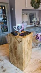 "Chunky Reclaimed Wooden Stand/Occasional Tables. 20"" Wide X 8"" Deep 13.5" - thumbnail 1