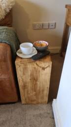 "Chunky Reclaimed Wooden Stand/Occasional Tables. 20"" Wide X 8"" Deep 13.5" - thumbnail 2