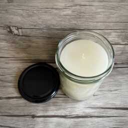 Handmade Candle in A Glass Jar Made From Recycled Wax, Sailboat Print, Ship, Sea, Maritime. Jar Candle, Handmade, Sailing Recycling - thumbnail 3