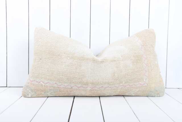 Kilim Lumbar Pillow Cover - 12x24 Inch Vintage Turkish Home Decor - image 1