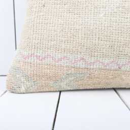 Kilim Lumbar Pillow Cover - 12x24 Inch Vintage Turkish Home Decor - thumbnail 2