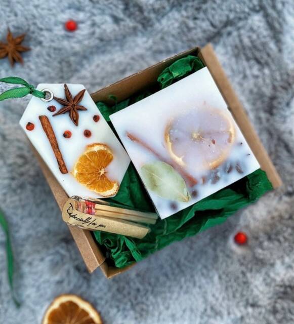 Large Christmas Candle, Christmas Gift Box, Festive Box, Christmas Set, Christmas Spice, Christmas Hamper, Christmas For Women - image 1