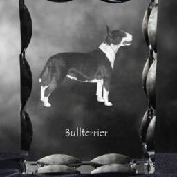Bull Terrier, Cubic Crystal With Dog, Souvenir, Decoration, Limited Edition, Collection - thumbnail 2