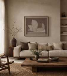 Vase Composition X'25, Minimalist Textile Wall Art - Hand Embroidered Fiber Neutral Abstract Decor Large Modern Hanging - thumbnail 1