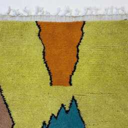 Colorful Boujaad Moroccan Rug, Handmade Wool Berber Carpet, Boho Home Decor - thumbnail 4