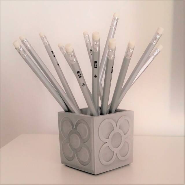 Barcelona Panot Cache Pot, Yumilab, Vase, Pencil Holder, Wedding Gift, Hen Party Event, Mother's Day, Barcelona Tile - image 1