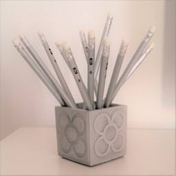 Barcelona Panot Cache Pot, Yumilab, Vase, Pencil Holder, Wedding Gift, Hen Party Event, Mother's Day, Barcelona Tile - thumbnail 1