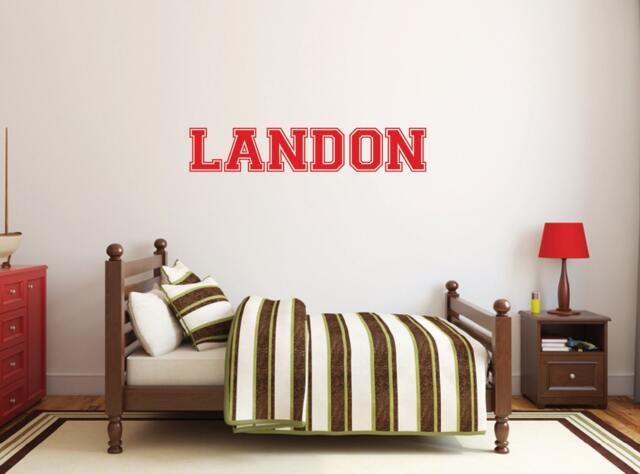 Sports Decor, Personalized Wall Decals, Wall Stickers For Kids, Name Bedroom Db421 - image 1