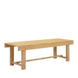 Hard Pine Wood 2 Seater Garden Bench, Outdoor Patio Loveseat - thumbnail 3