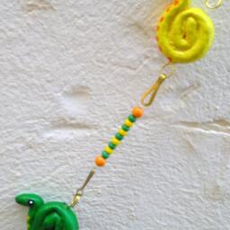 Snails - Invasion in The Garden Eyecatcher... Original, Mobile, Suncatcher, Chimes, 35.8 - thumbnail 4