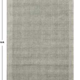 Handmade Black Abstract Cotton Rug, Block Printed Kilim - thumbnail 2