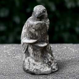 Garden Bird Statue Concrete Figurine Cement Wildlife Sculpture Handmade Art Front Door Decoration Lover Ornament Yard - thumbnail 2