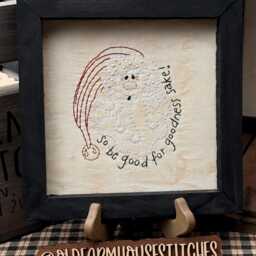 Be Good Primitive Stitchery Framed Print - thumbnail 2