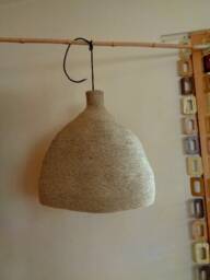 Extra Large Handmade Jute Rope Pendant Light, 20'' Diameter - thumbnail 3