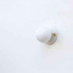 Wall Sconce/Flush Mount Ceiling Light, Mid Century Sconce/Ceiling Light With White Glass Shade Ppq4 No.0030 - thumbnail 2