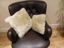 Luxury Sheepskin Cushion Cover Natural Wool, Made To Order - thumbnail 1